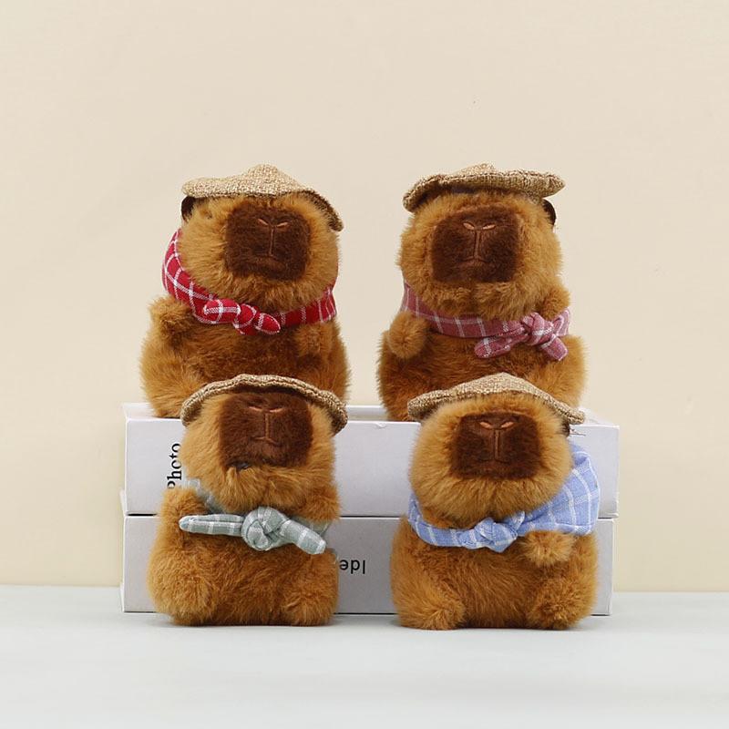 Plush Capybara Cute Backpack Clip Stuffed Animal With Durable Material Toy