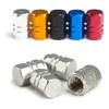 Bouchon de Valve Pivotante Couvercle de Jante en Aluminium Auto Moto 4 pièces