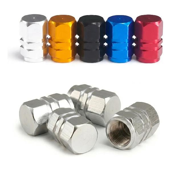 Bouchon de Valve Pivotante Couvercle de Jante en Aluminium Auto Moto 4 pièces