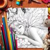 Dream Flower Fairy Doodle and Coloring Notebook