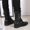 Fashion Men's Fashion Autumn Winter Boots  Designer Natural Leather Shoes Party Nightclub Long Motorcycle Boot Handsome High Botas