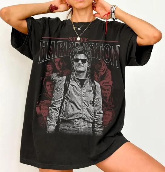 Steve Harrington T-Shirt, Unisex Graphic Tee, 80s TV Show Shirt 4XL