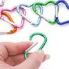 1pc Mountaineering Buckle Love Star Buckle D-Shaped Buckle Color Backpack Buckle Aluminum Keychain DIY Accessories