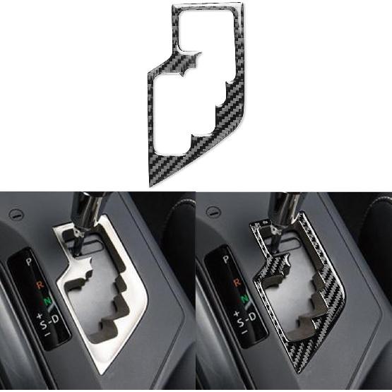NVCNX Real Premium Carbon Fiber Car Dashboard Warning Light Switch Button Panel Cover Decal Compatible with Toyota RAV4 2013 2014 2015 2016 2017 2018 2013-2015 Gear Shift Pane