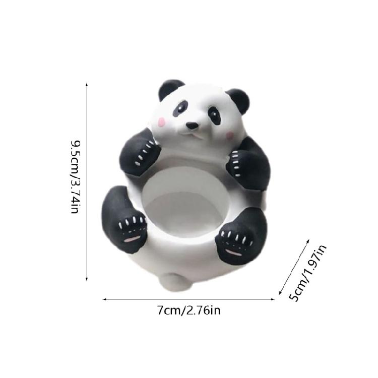 3D Panda Figurine Elegant Decorative Tray for Tealights Candle