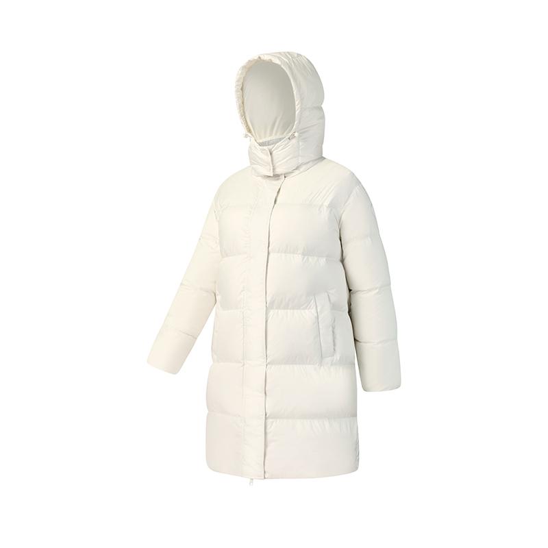 

Fila Tennis Fashion Classic Casual Sports Versatile Minimalist Loose Warm Mid-Length Down Jacket Women outerwear Egrets-White A11W543907FWT L