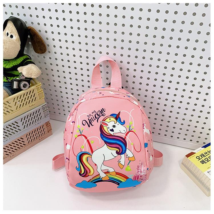 Charming And Versatile Nylon Unicorn Backpack For Children Perfect For School And Outdoor Activities