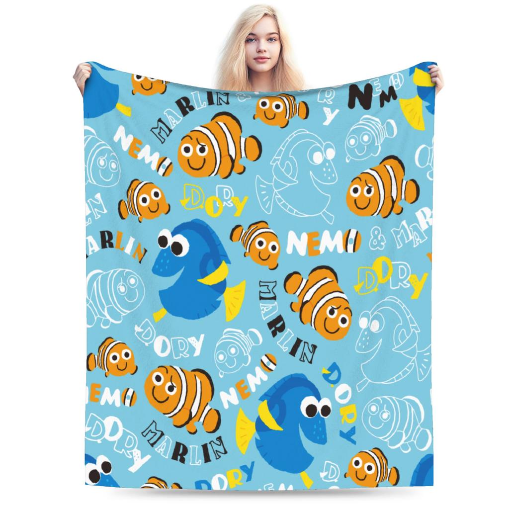 Фланелевое одеяло Finding Nemos Dorys Bruce Squirt Crush  Забавные пледы для дома 200x150 см Покрывало