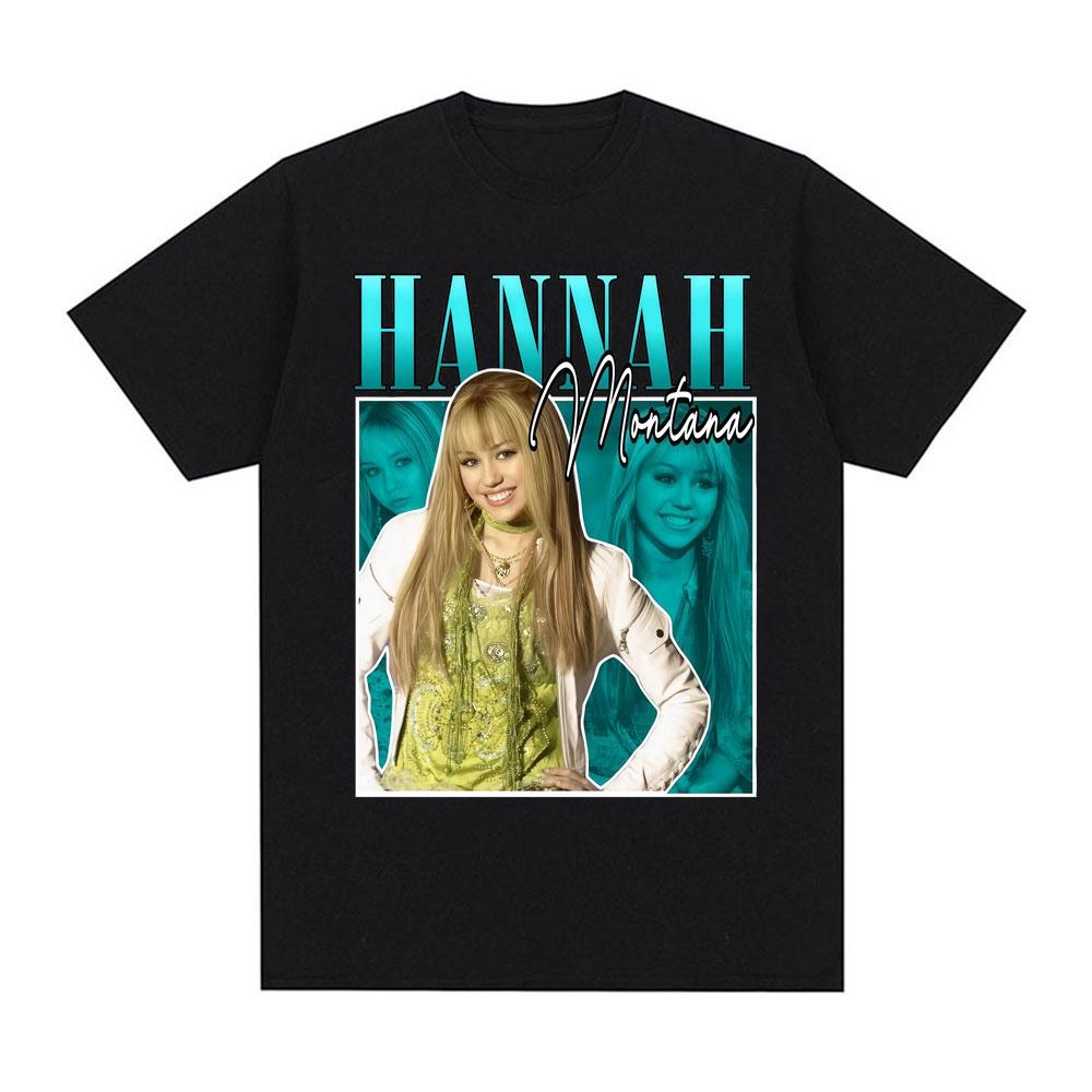 Hannah Montana 90s Vintage Graphics Tee Shirt Unisex Women Clothing Harajuku High Street Tshirt Fashion Casual 100 Cotton T Shirt