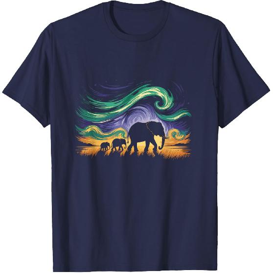 Charmantes Elefanten Modern Art Illustration T-Shirt