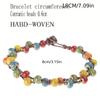 Handmade Ceramic Colorful Bracelet Bohemian Style Handchain Handwoven Wristchain Fashion Accessory for Art Enthusiasts