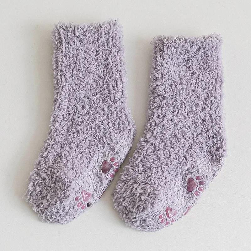 

Winter Thick Coral Fleece Children Warm Kids Socks Girls Boys Toddler Soft Baby Autumn Stuff Newborn Anti-slip Floor Socks 0-5Y S 0-2Years
