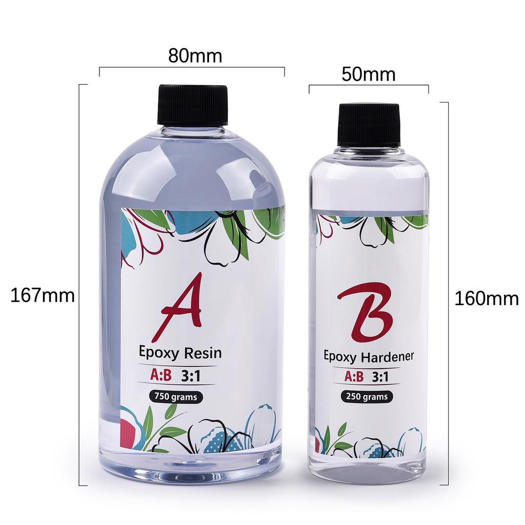 3:1 Epoxy Resin Set Kit AB Crystal Glue Jewelry Making Transparent Mixed Clear DIY Resin Mold Jewelry Crafs 100g/280g/400g/1000g