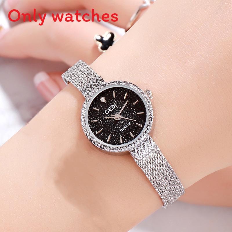 

Vintage Alloy Womens Watch With Quartz Movement And Alloy Strap For Casual Fashion Silver Black
