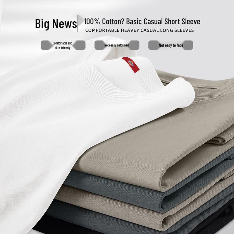Dickies Men's Heavyweight Pure Cotton Short Sleeve T-Shirt