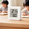 Mini Cyfrowy Termometr Higrometr Montowany na Ścianie Wysoka Precyzja Wewnętrzny Elektroniczny Detektor Temperatury i Wilgotności Wyświetlacz Mokry Suchy