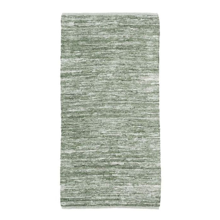 Tapis en cuir tressé vert clair 60x120
