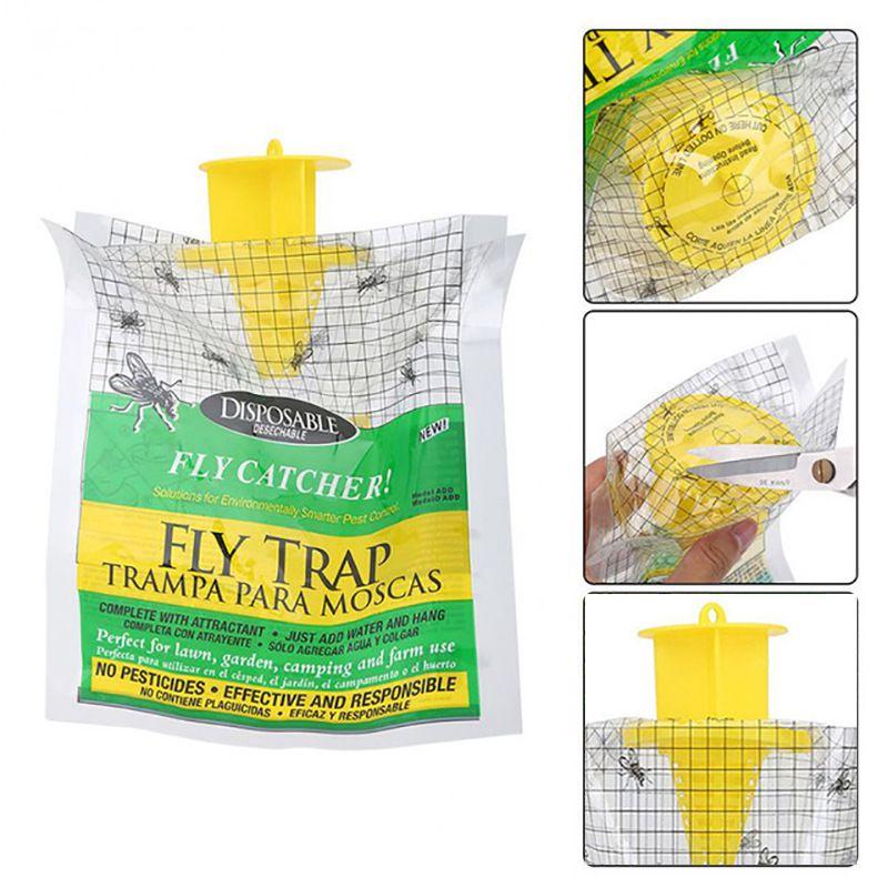 Plastik Fliegenkäfig mit einfacher Fliegenkontrolle und wasserlöslichem Köderpulver