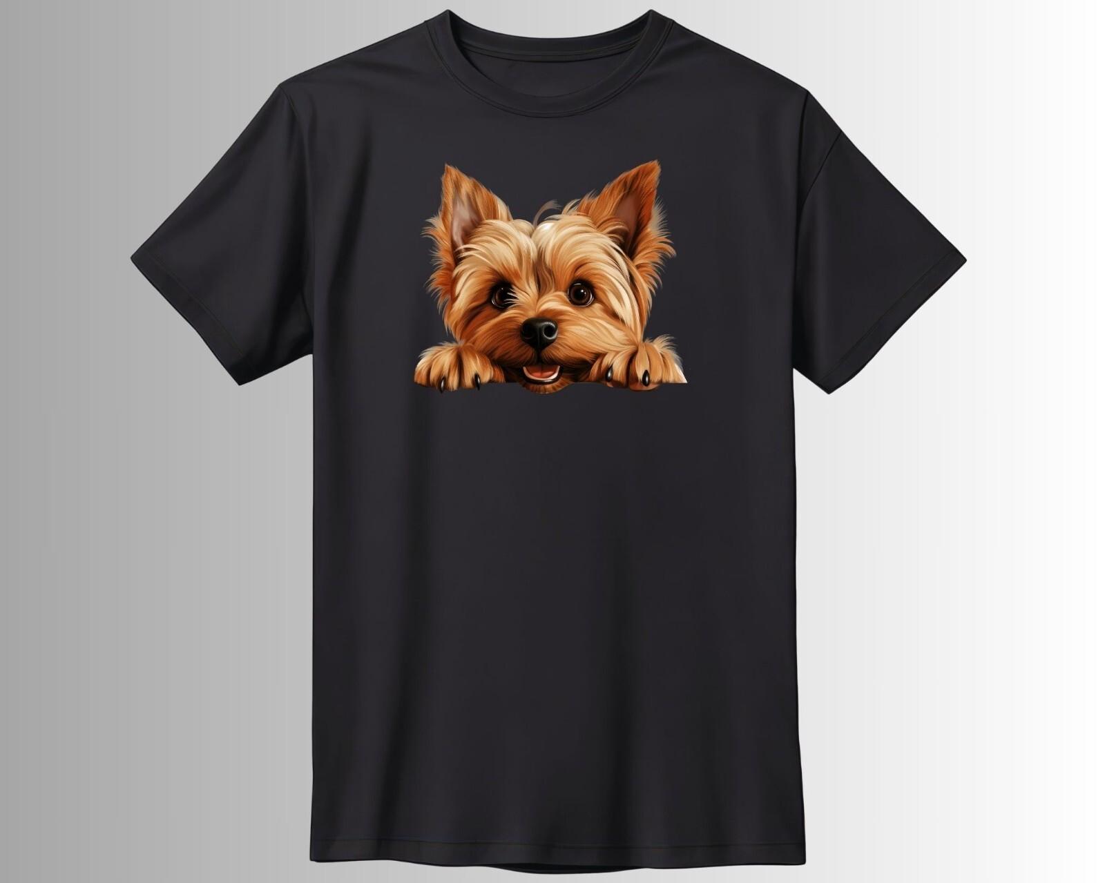 Silky Terrier Dogs Dog T-Shirt for Dog Owners- S