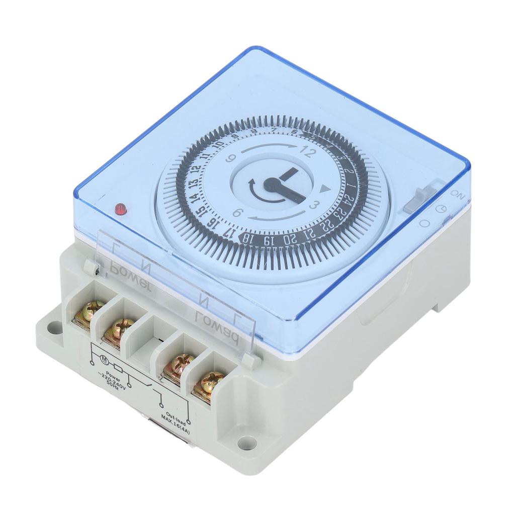 24 Hour Mechanical Time Switch Automatic Power Off Quick Connect Timer Switch for Lighting Control