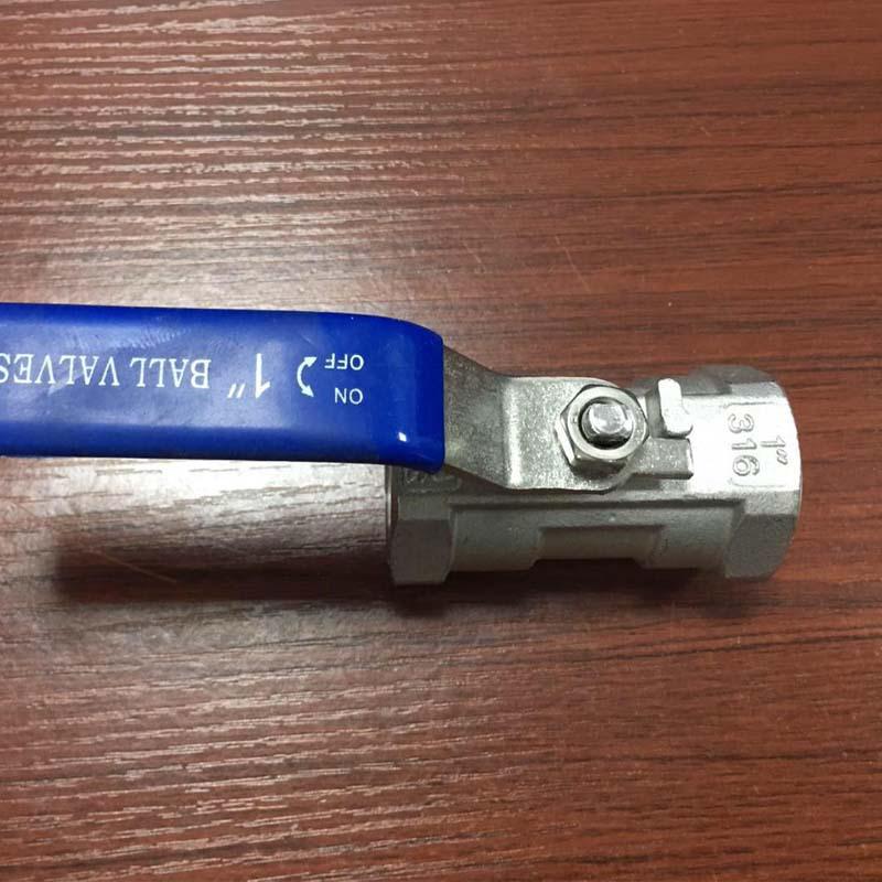 Heavy Duty 316L Stainless Steel One-Piece Floating Ball Valve, Internal Thread, DN15/DN20, Q11F-16P