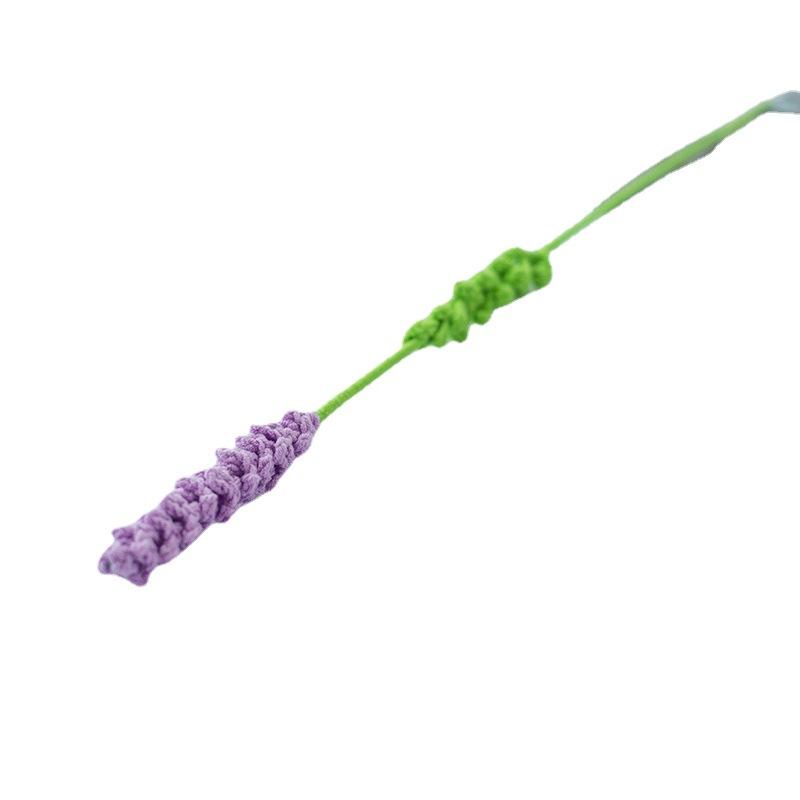 

1PC Lavender Hand Woven Artificial Flowers Bouquet for Christmas Halloween Wedding Home Party Decoration Fake Flowers 1pcs