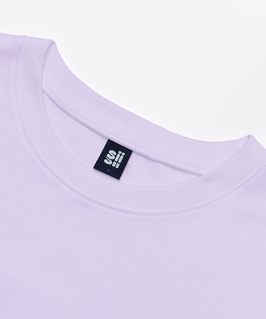 PAGESIISII Star Glory Day Printed Short Sleeve T-Shirt Violet
