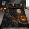 Halloween Duvet Cover Set Thumbedding Halloween Decor Mysterious Forest Bedding Set Polyester Double Queen King Size Quilt Cover