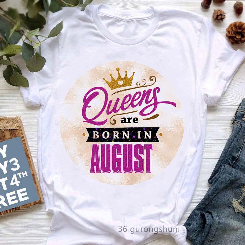 Stylish Queen Cartoon Women's Short Sleeve T-shirt - European & American Trend