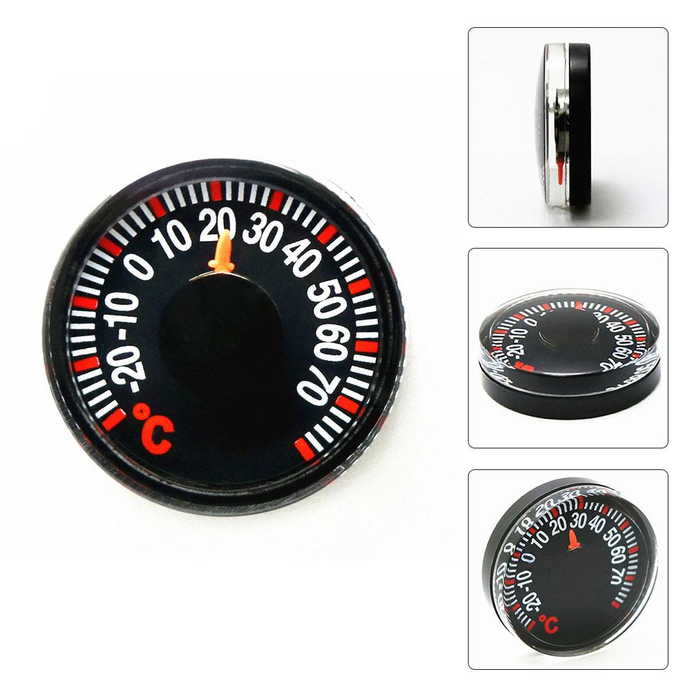 

Bimetal Thermometer Black High Indoor Monitoring Round