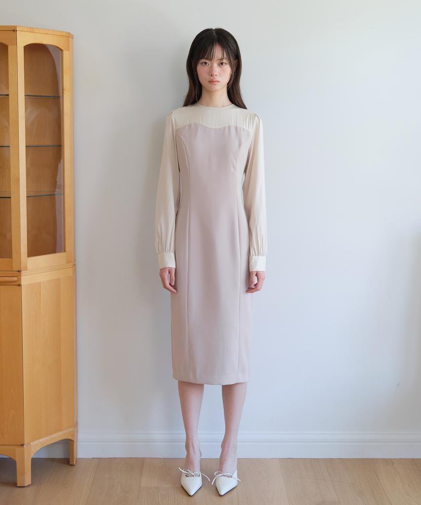 Yeoppe Two Tone Onepiece_Beige