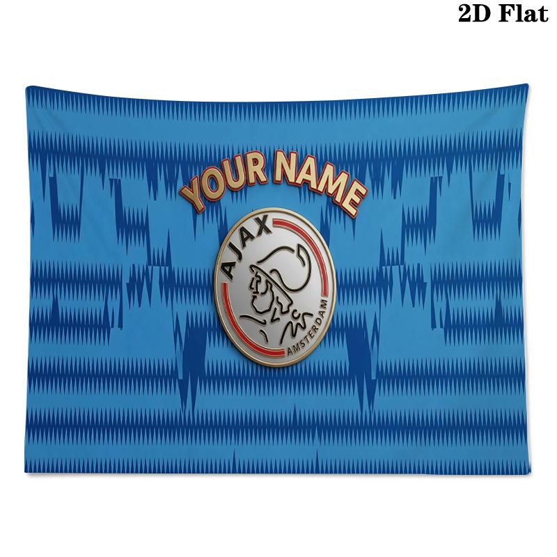 Custom Name AFC Ajax Printed Tapestry – Wall Hanging for Bedrooms, Dorms, and Home Decor