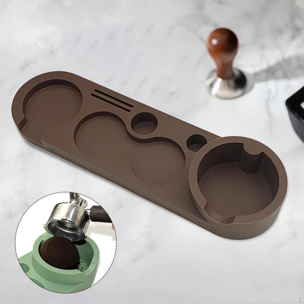 Coffee Tamper Holder Coffeeware Mat Support Base Rack for Bar