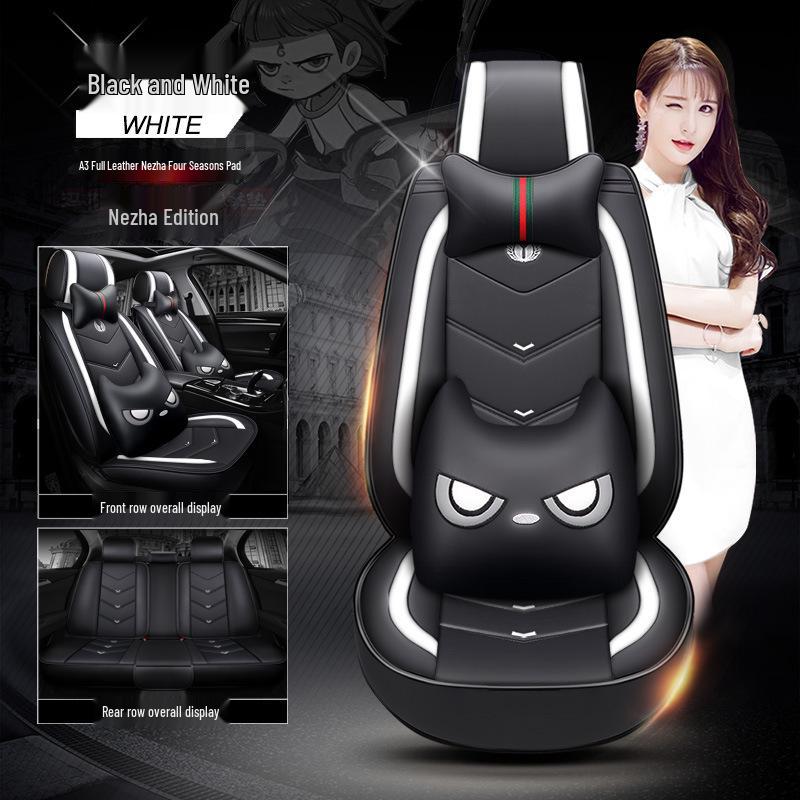 A3 Nezha Series Sporty Leather Car Seat Cushion - New Style Seat Cover Accessories