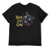 Black Cat Gang T-Shirt Anime Shirt Oversized T-shirts Oversize Rapper Graphic Tees Men T Shirt