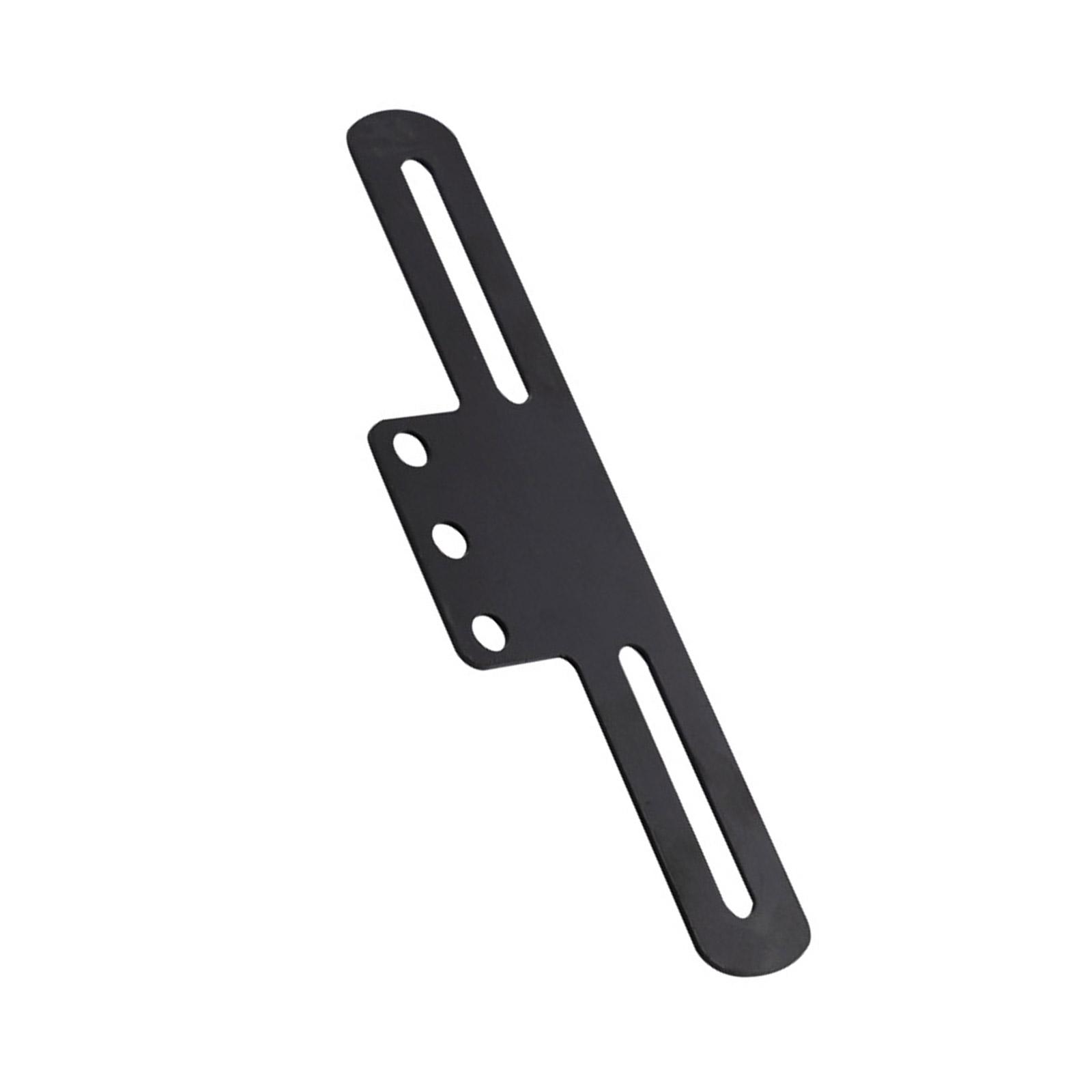 

Adjustable Motorcycle Tail Light Mount Bracket License Plate Frame Holder Stand with Rear Lighting Support Easy Install чёрный