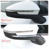 Side Door Rearview Mirror Strip Decoration Cover Trim For VW Volkswagen ID.4 ID4 ID6  - 2025 Black Carbon Fiber Accessories