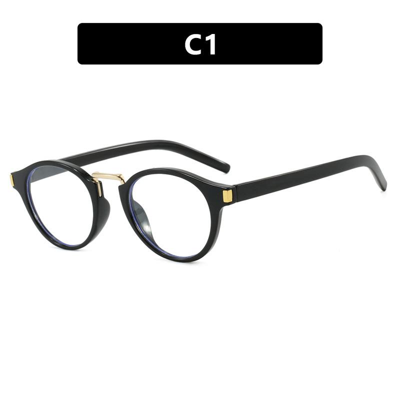 Women's glasses, retro round small frame glasses.