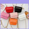 Borsa Piccola Quadrata Autunnale per Bambini con Decorazioni di Perle per l'Uso Quotidiano
