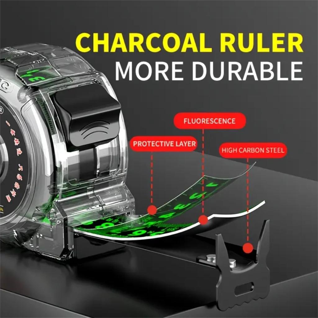 5m 19mm Measuring Tape Measure Fluorescent Tape Measure Locking Steel Tape Measuring Tool For Designers, Decorator