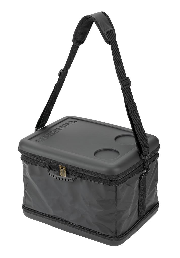 CAPTAIN STAG Super Cold Cooler Bag Type 25L Foldable for Matte 2, Capacity, Storage, Black, UE-662