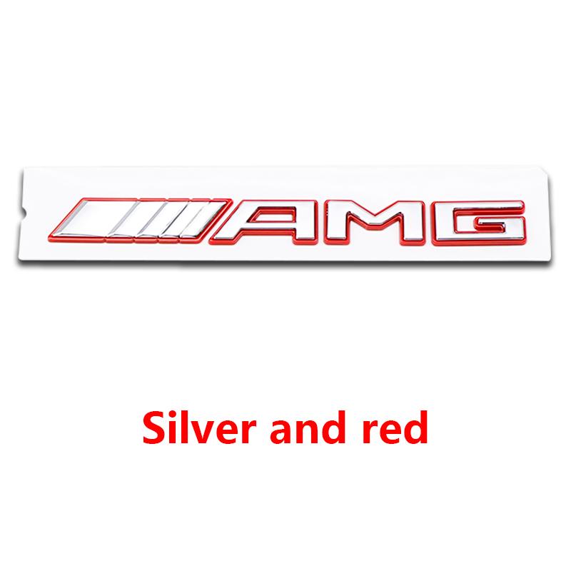 3D ABS AMG Letters Rear Trunk Emblem Badge Sticker For Mercedes Benz W205 W206 W213 W214 2017-2025 Auto Car Styling Accessories