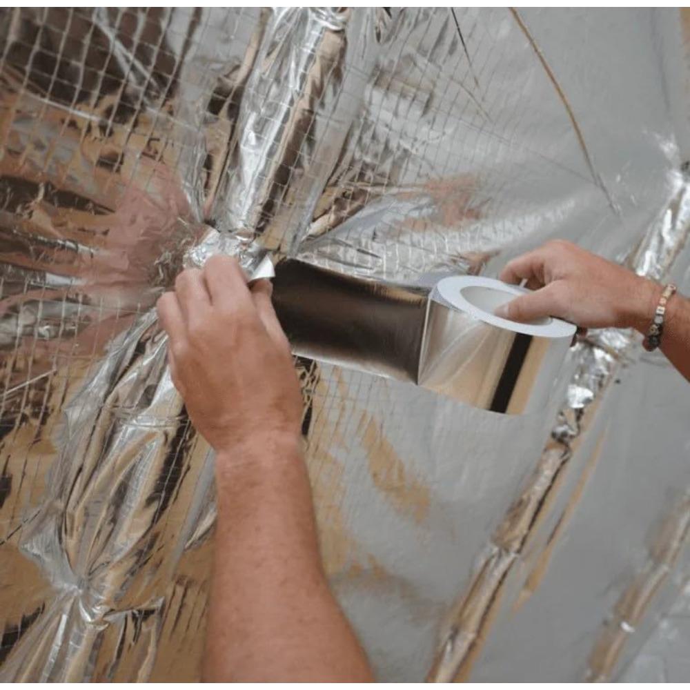 Self Adhesive Aluminum Foil Tape Waterproof Oil Proof and Mold Resistant for Kitchen Bathroom Countertop and Pipe Sealing