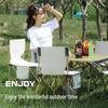 Portable Outdoor Folding Chair and Table Set with Logo Print for Camping