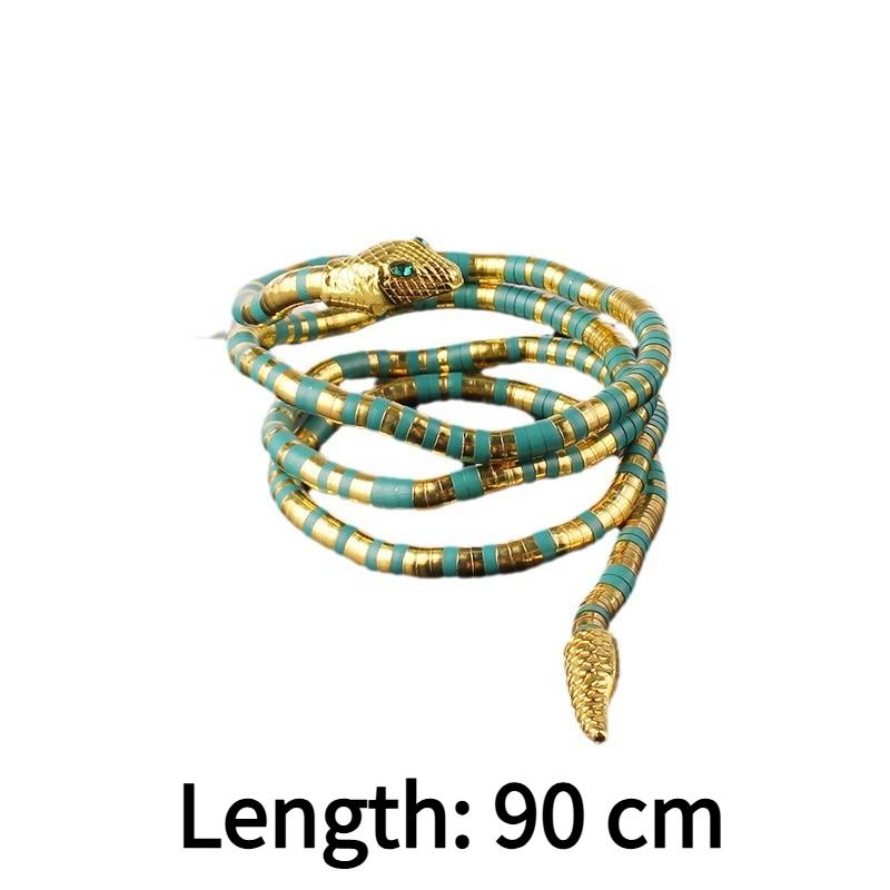 1PC New Personalized Winding Snake Necklace Opening Random Shape Snake Design Sense Adjustable Snake Bone Chain