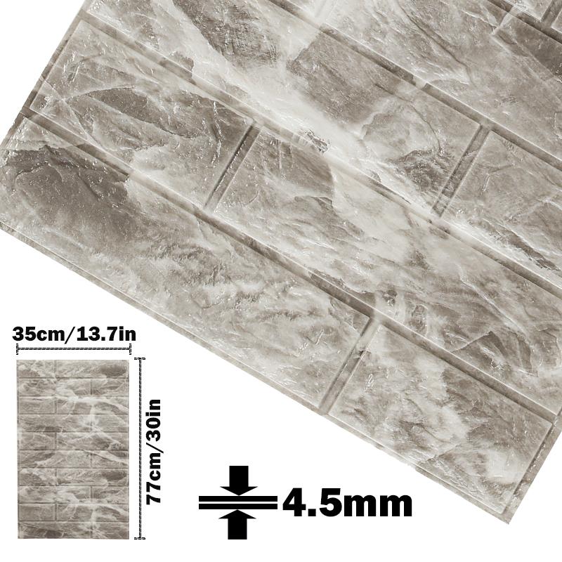 3d Foam Wall Sticker Panels Brick Waterproof Adhesive Wallpaper Living Room Bedroom Home House Bathroom Decor