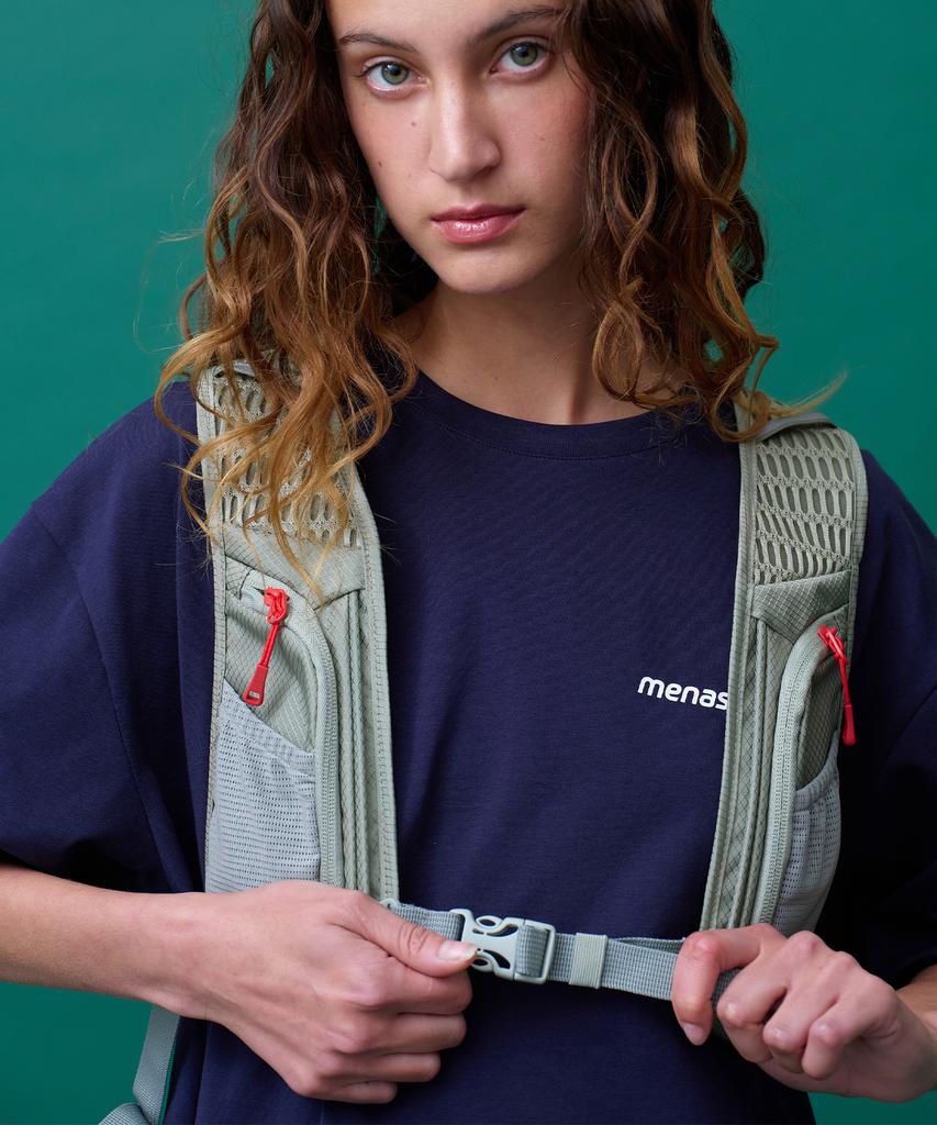 Minasu Unisex Symbol Sorona Basic T Shirt_Navy