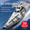Novo 2.4GHz TY727 RC TURBOJET PUMP Controle Remoto de Alta Velocidade Jet Boat Função de Alarme de Bateria Fraca Brinquedo Adulto Crianças Presente