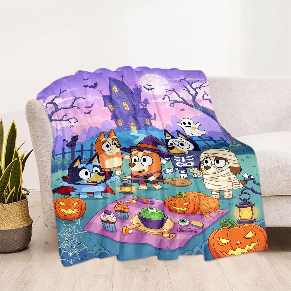 Halloween Party Cemetery Blanket Ultra-Soft Suitable for Office Couch Office Chair Four Seasons Universal Digital Print Gifts For Family Or Friends