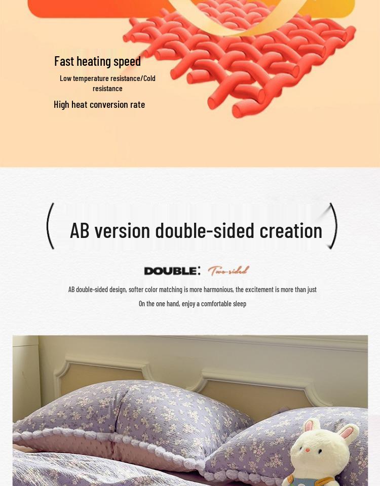 Thickened Bean Velvet Duvet Cover, Double-Sided Milk Velvet, for Autumn/Winter Warmth, Ideal for Student Dormitories